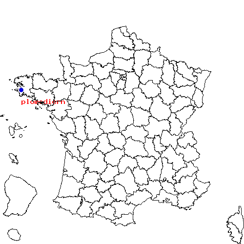 localisation sur le carte de plomodiern 