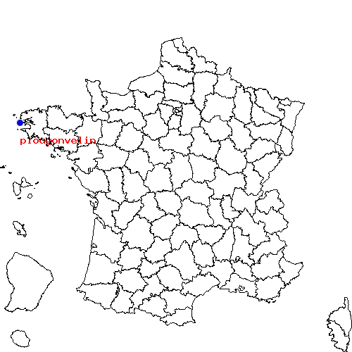 localisation sur le carte de plougonvelin 
