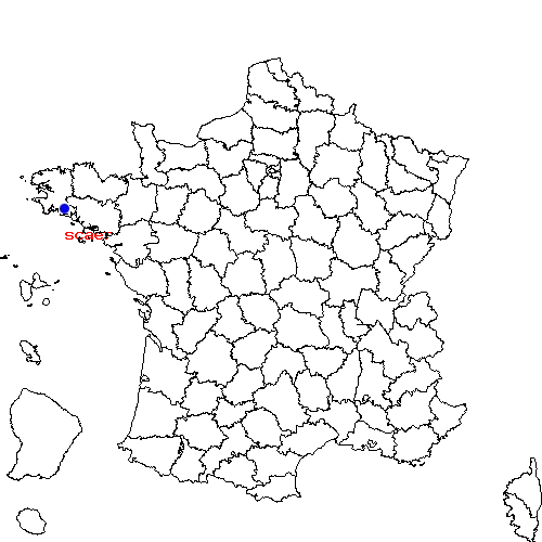localisation sur le carte de scaer 