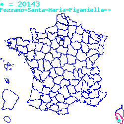 localisation sur le carte de Fozzano 20143