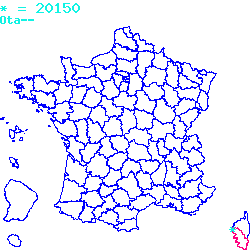 localisation sur le carte de Ota 20150