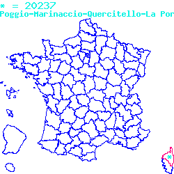 localisation sur le carte de Poggio-Marinaccio 20237