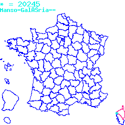 localisation sur le carte de Manso 20245