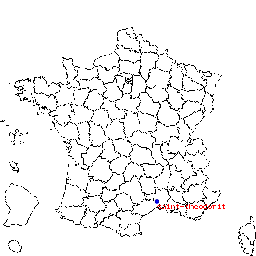 localisation sur le carte de saint-theodorit 
