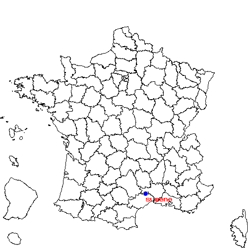 localisation sur le carte de sumene 