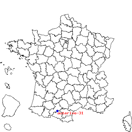 localisation sur le carte de auterive-31 