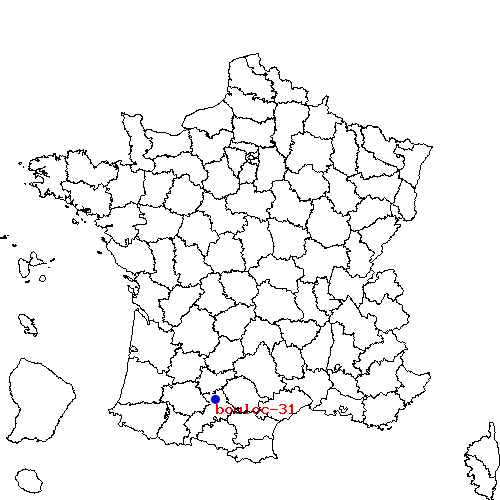 localisation sur le carte de bouloc-31 