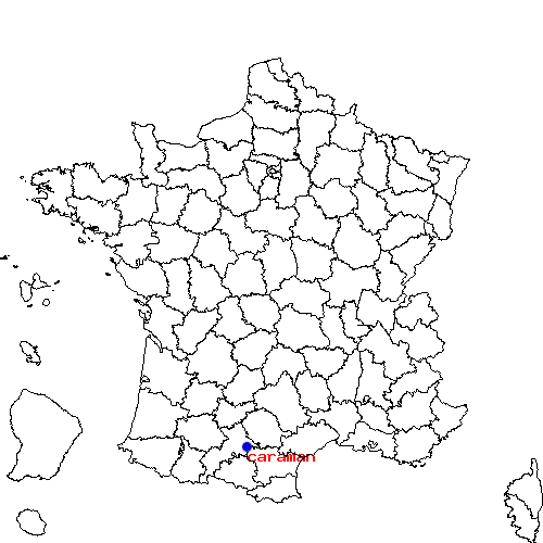 localisation sur le carte de caraman 