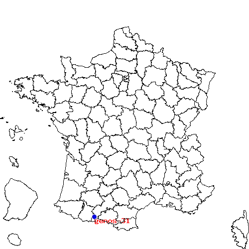 localisation sur le carte de genos-31 