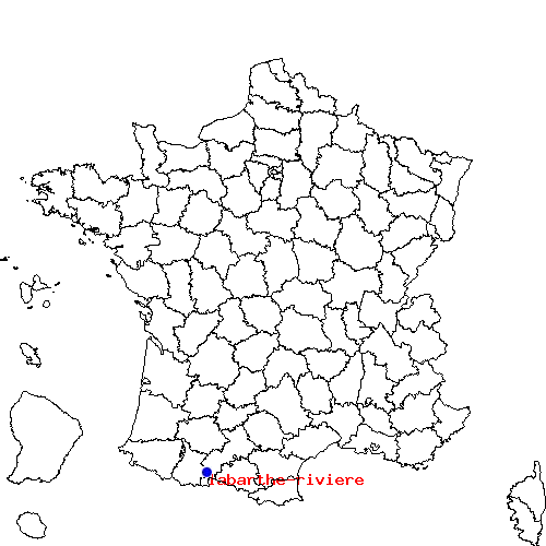 localisation sur le carte de labarthe-riviere 