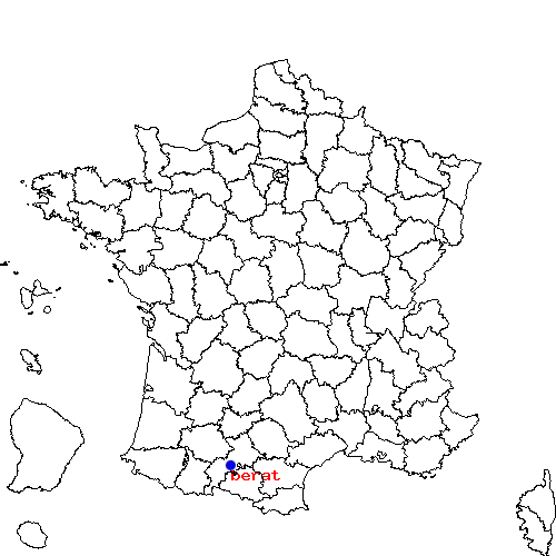localisation sur le carte de berat 