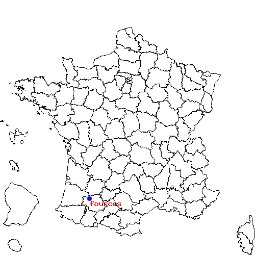 localisation sur le carte de fources 