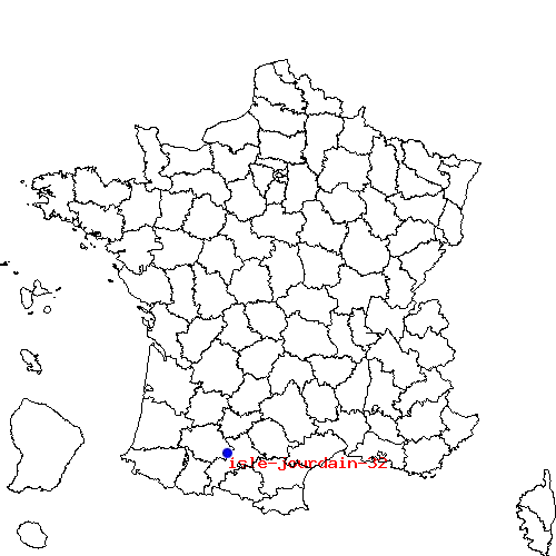 localisation sur le carte de isle-jourdain-32 