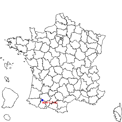 localisation sur le carte de marciac 