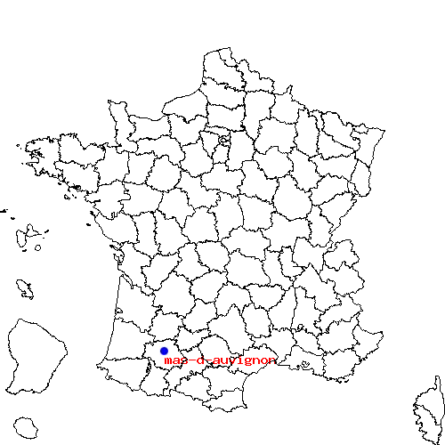 localisation sur le carte de mas-d-auvignon 
