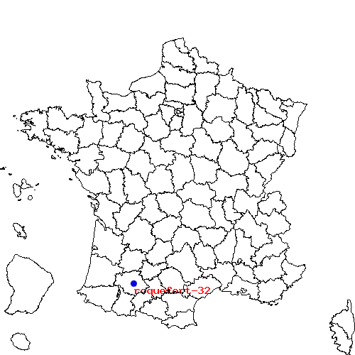 localisation sur le carte de roquefort-32 