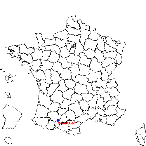localisation sur le carte de samatan 