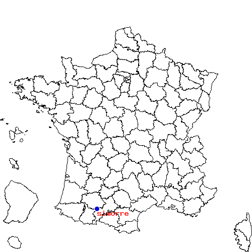 localisation sur le carte de simorre 