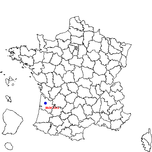 localisation sur le carte de macau 