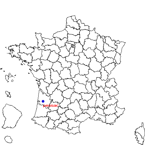 localisation sur le carte de pessac 