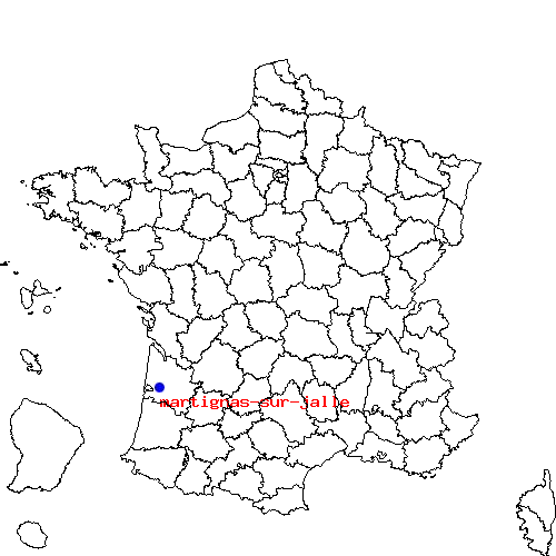 localisation sur le carte de martignas-sur-jalle 