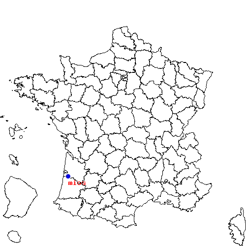 localisation sur le carte de mios 