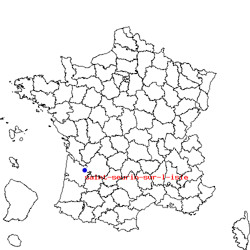localisation sur le carte de saint-seurin-sur-l-isle 