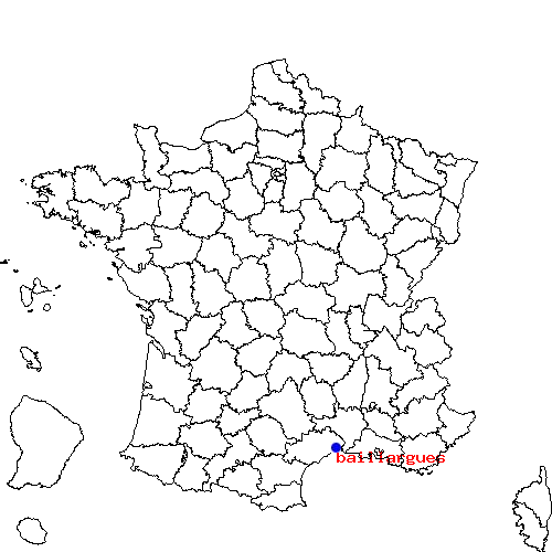 localisation sur le carte de baillargues 