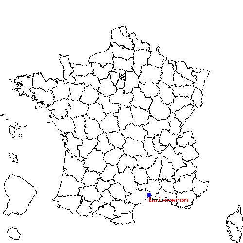 localisation sur le carte de boisseron 
