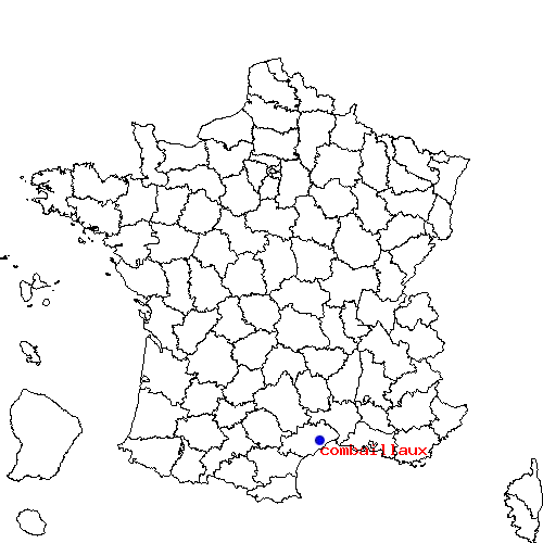 localisation sur le carte de combaillaux 