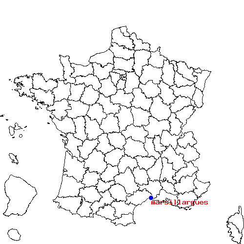 localisation sur le carte de marsillargues 