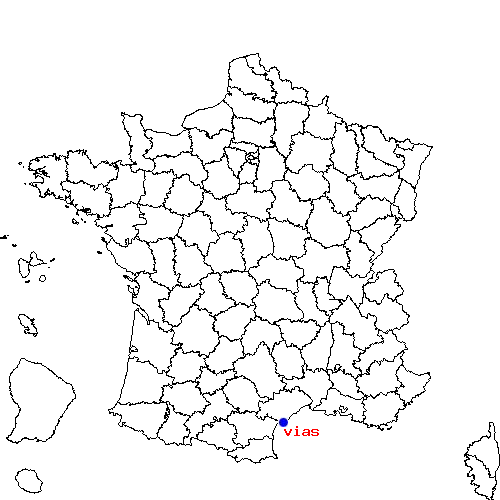 localisation sur le carte de vias 