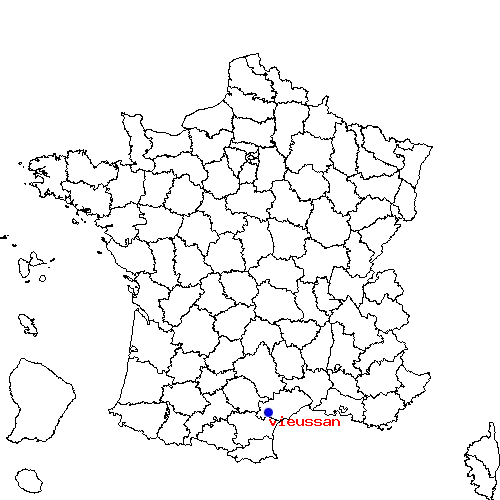 localisation sur le carte de vieussan 
