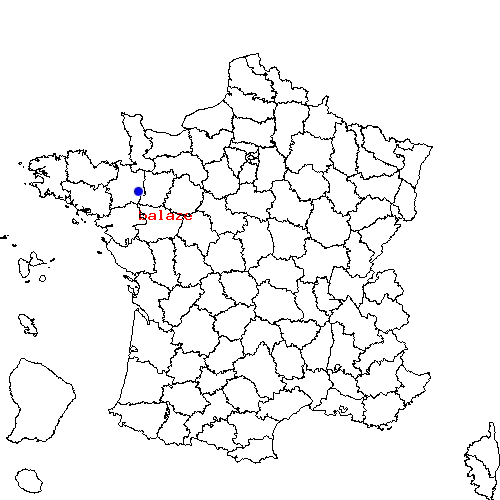 localisation sur le carte de balaze 