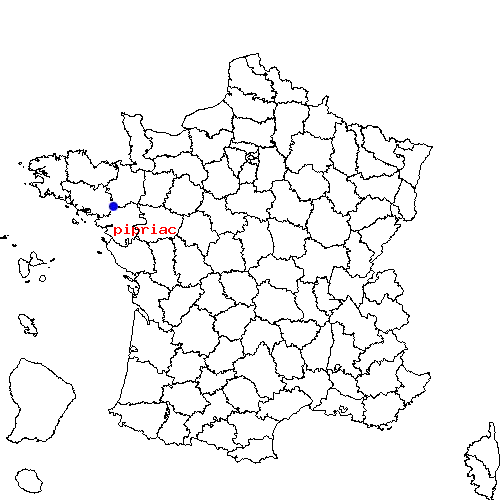 localisation sur le carte de pipriac 