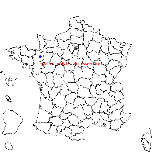 localisation sur le carte de saint-aubin-du-cormier 