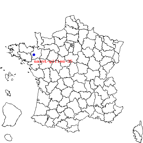 localisation sur le carte de saint-gilles-35 