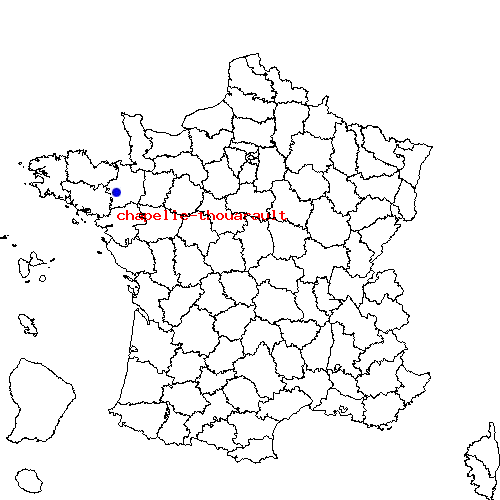 localisation sur le carte de chapelle-thouarault 