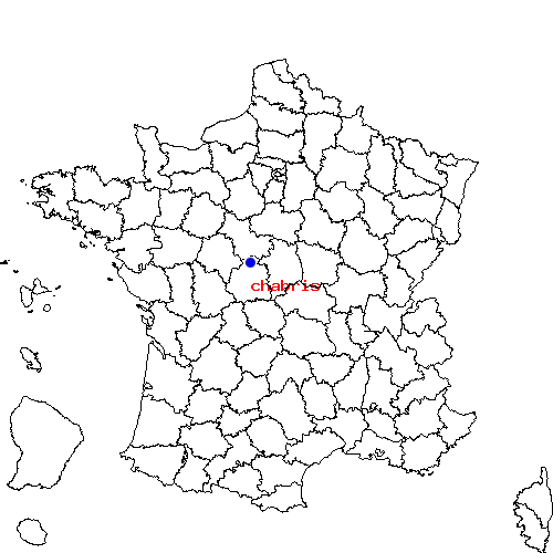 localisation sur le carte de chabris 