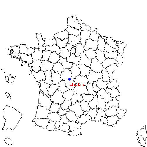 localisation sur le carte de chatre 