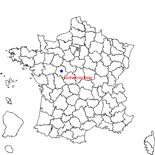 localisation sur le carte de rochecorbon 