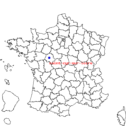 localisation sur le carte de saint-cyr-sur-loire 