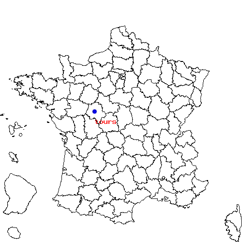 localisation sur le carte de tours 