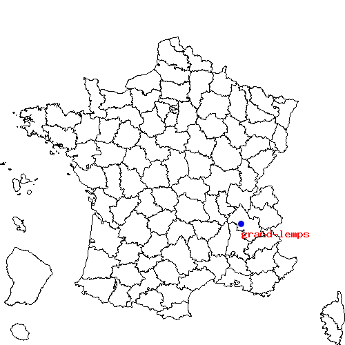 localisation sur le carte de grand-lemps 