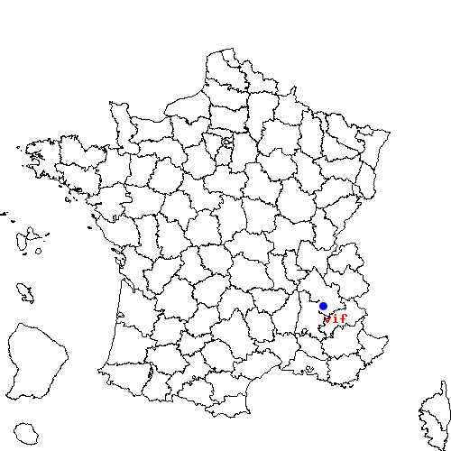 localisation sur le carte de vif 