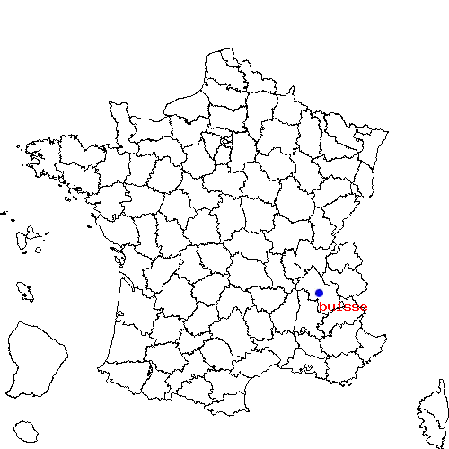 localisation sur le carte de buisse 