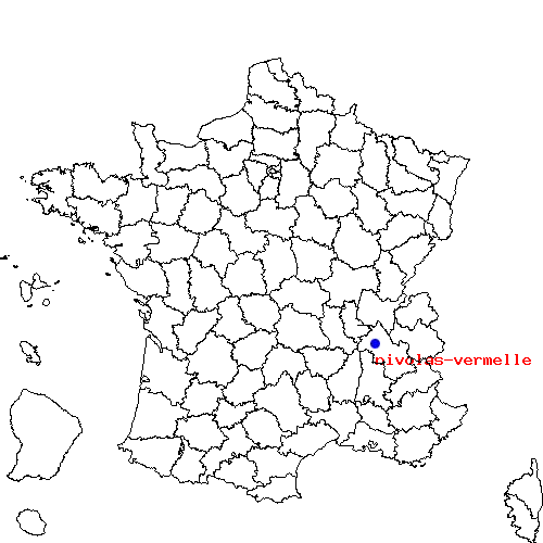 localisation sur le carte de nivolas-vermelle 