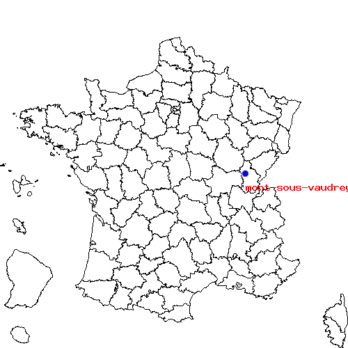 localisation sur le carte de mont-sous-vaudrey 
