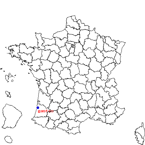localisation sur le carte de gastes 