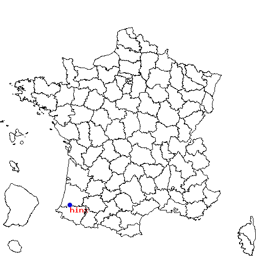 localisation sur le carte de hinx 